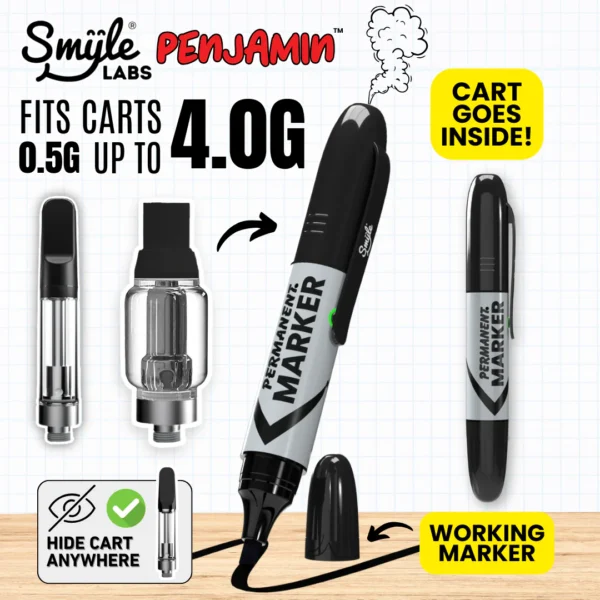 Marcador Penjamin Cart Battery – batería vape 510 para cartuchos de hasta 4g – Smyle Labs
