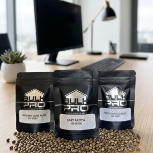 Bulk Pro Bulk Mix Fem Premium mix de semillas feminizadas con Tangie, Amnesia Hypro, Jealousy y Gary Payton